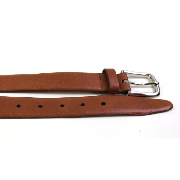 INDIA BROWN GENUINE LEATHER 1 1/4"Wd CASUAL DRESS MEN'S BELT Sz 34 (A96 - Picture 11 of 12